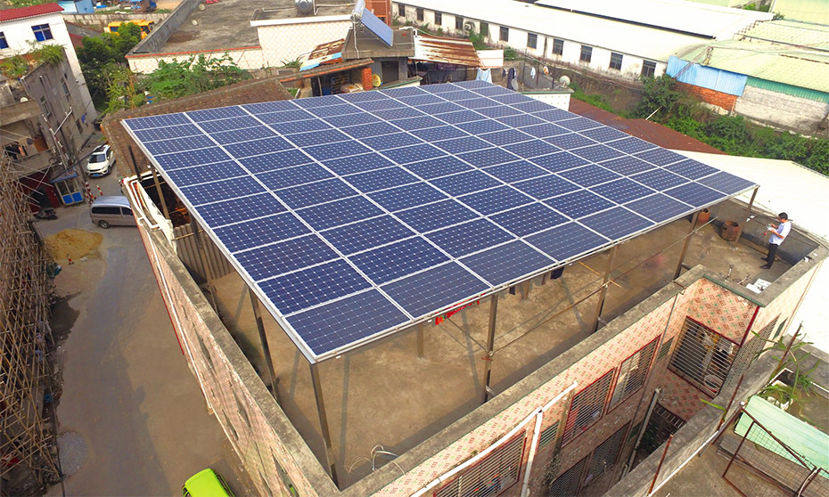 居民樓分布式光伏發(fā)電-不銹鋼方通支架